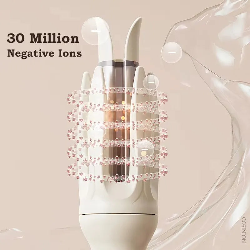 Automatic Hair Curler: 28mm Ceramic Rotating Anti-Tangle Wave Styler